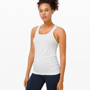 Lululemon white swiftly tech tank. Size 8